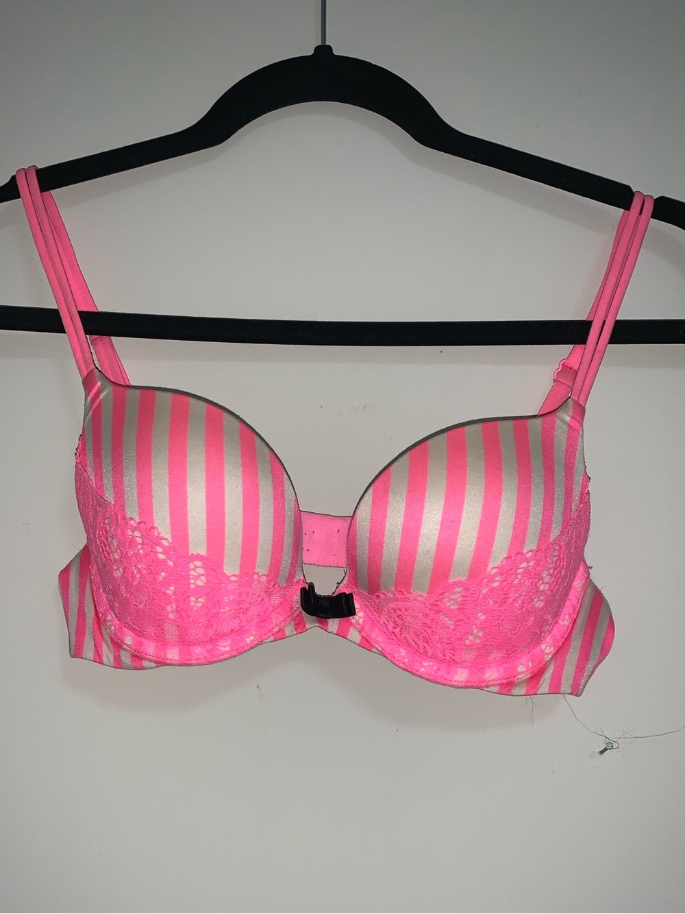 Victoria’s Secret Satin Candy striped Very Sexy Push up Bra